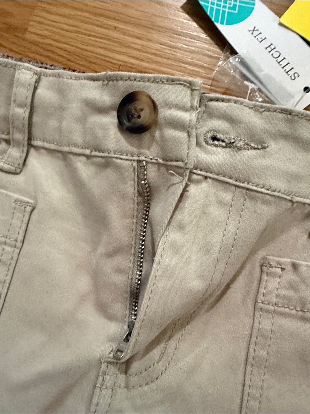 one 5 one Neutral Cuffed Bermuda Shorts - Picture 3 of 4